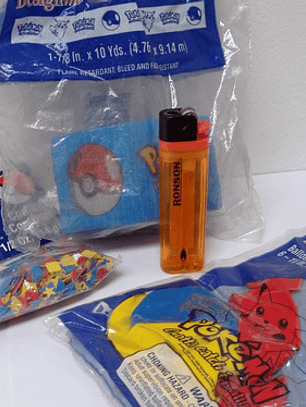 Set 3 Piezas Confeti Pokemon 1998 Nintendo