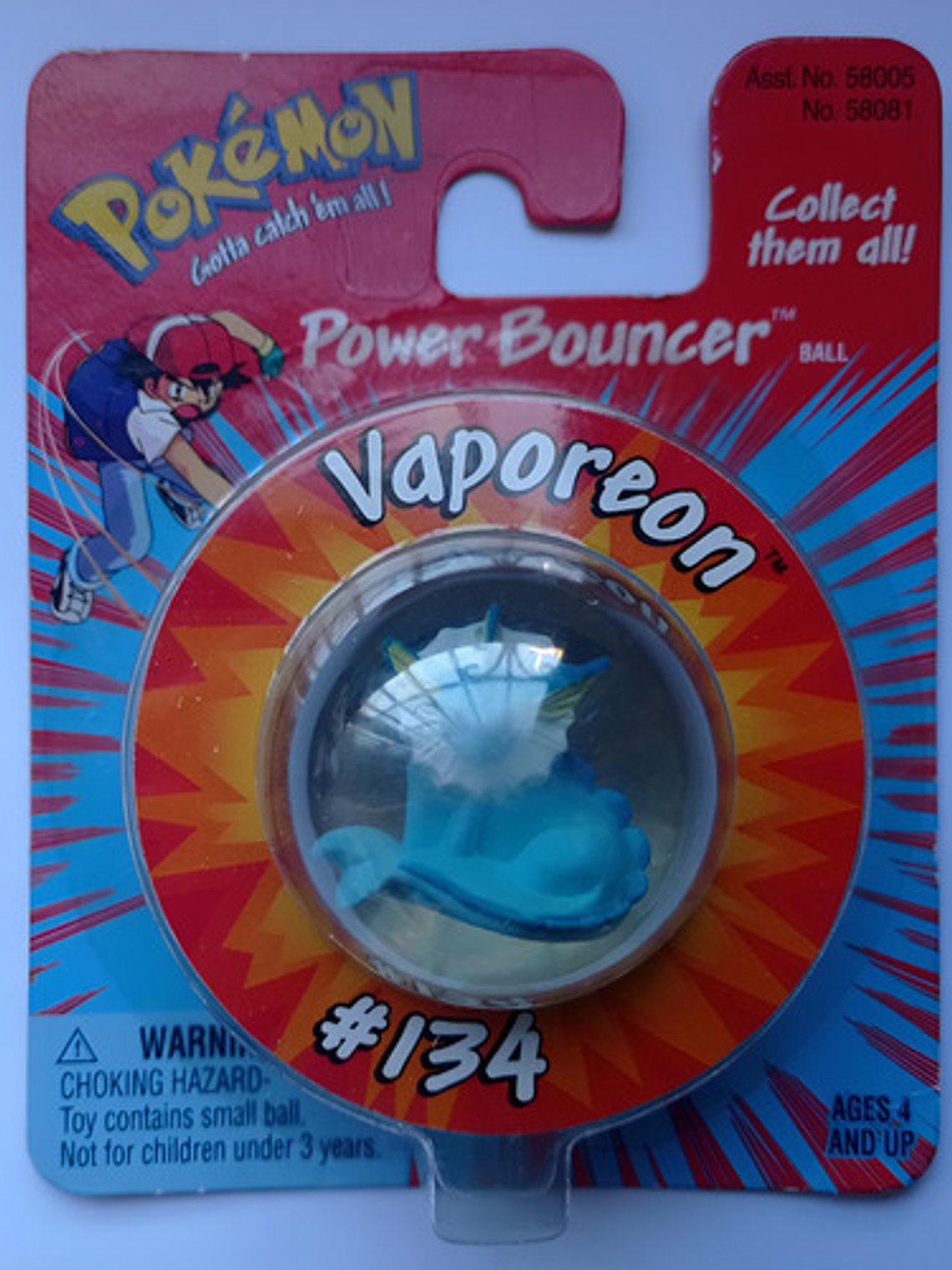 Vaporeon Power Bouncer 1999 Hasbro Pokemon Nintendo 1