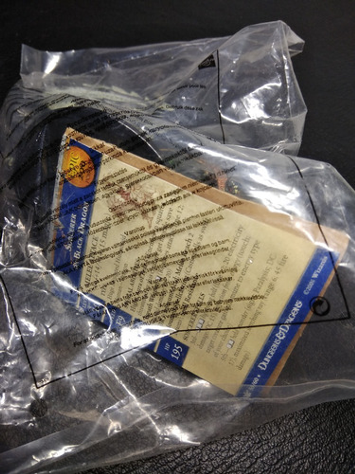 Sorcerer On Black Dragon Dragon #55 Promo Dungeons Dragons 3