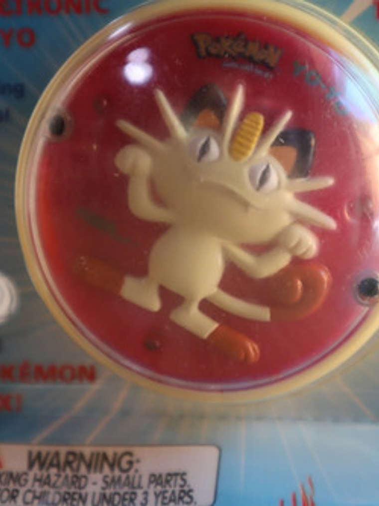 Meowth Yo-yo Electrónico 1998 Pokemon Tiger Hasbro Nintendo 5