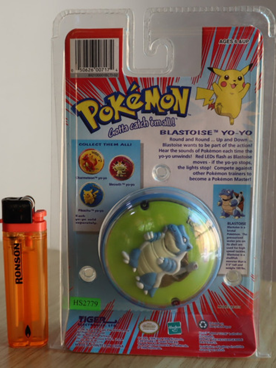 Blastoise Yo-yo Yoyo 1998 Pokemon Tiger Hasbro Nintendo 6