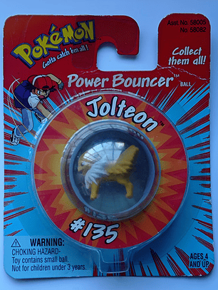 Jolteon Power Bouncer 1999 Hasbro Pokemon Nintendo