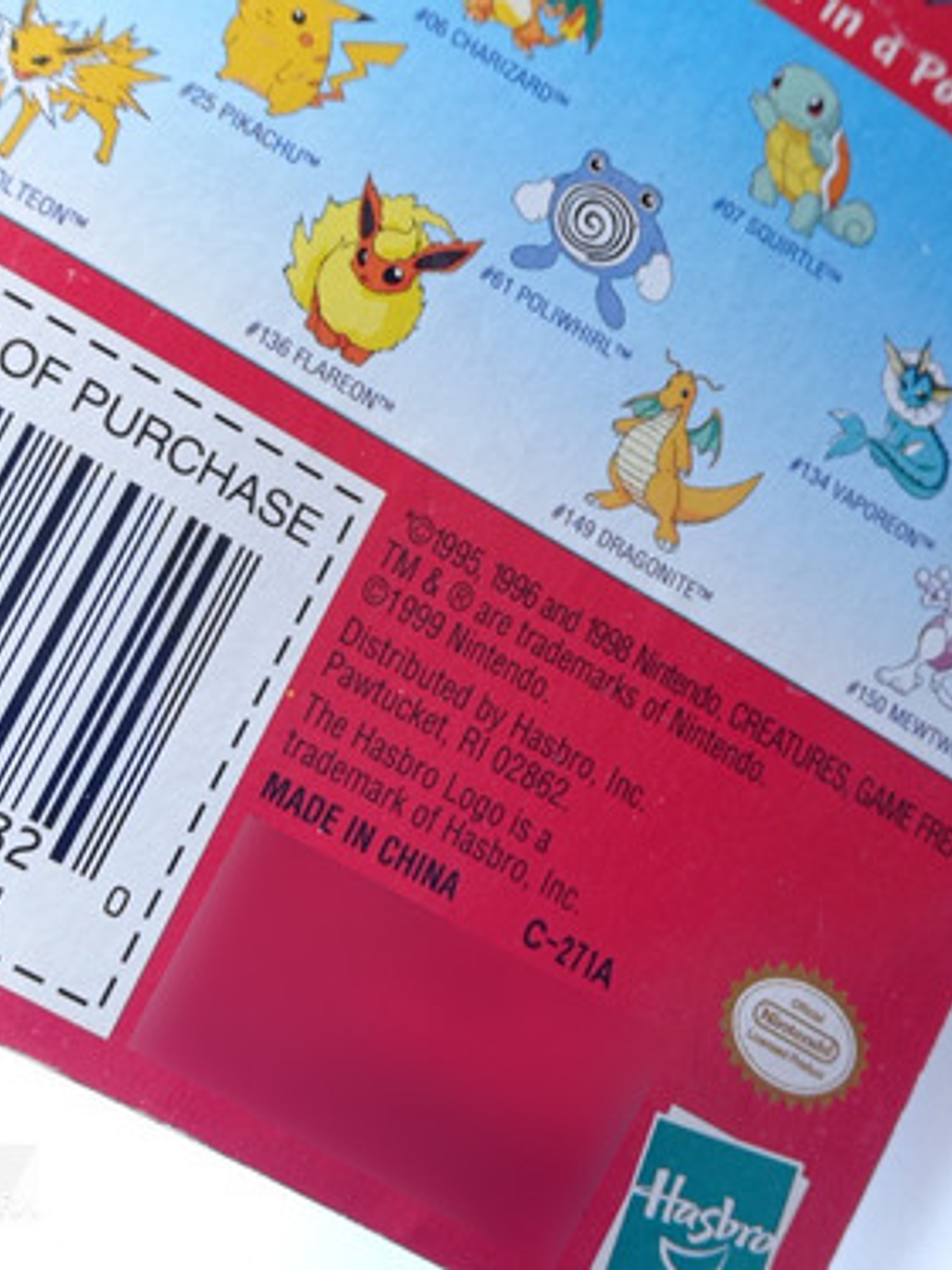 Jolteon Power Bouncer 1999 Hasbro Pokemon Nintendo 5