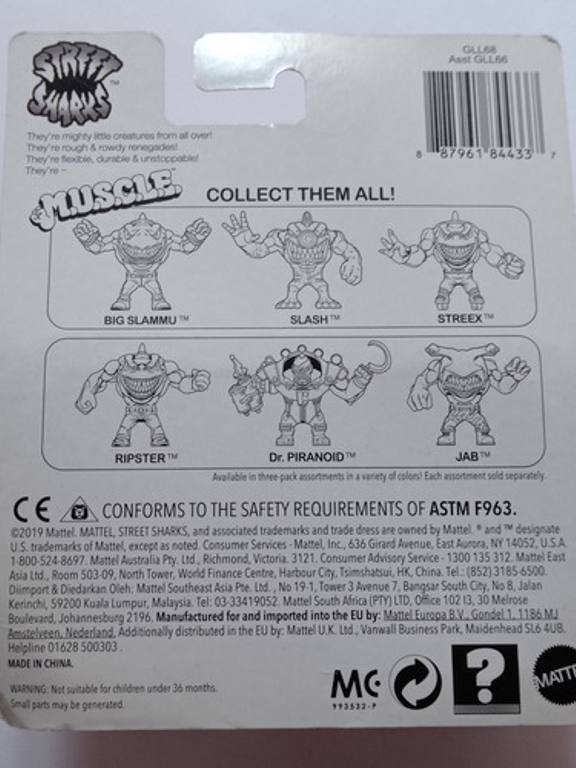 Street Sharks M.u.s.c.l.e Miniaturas Mattel Muscle 4
