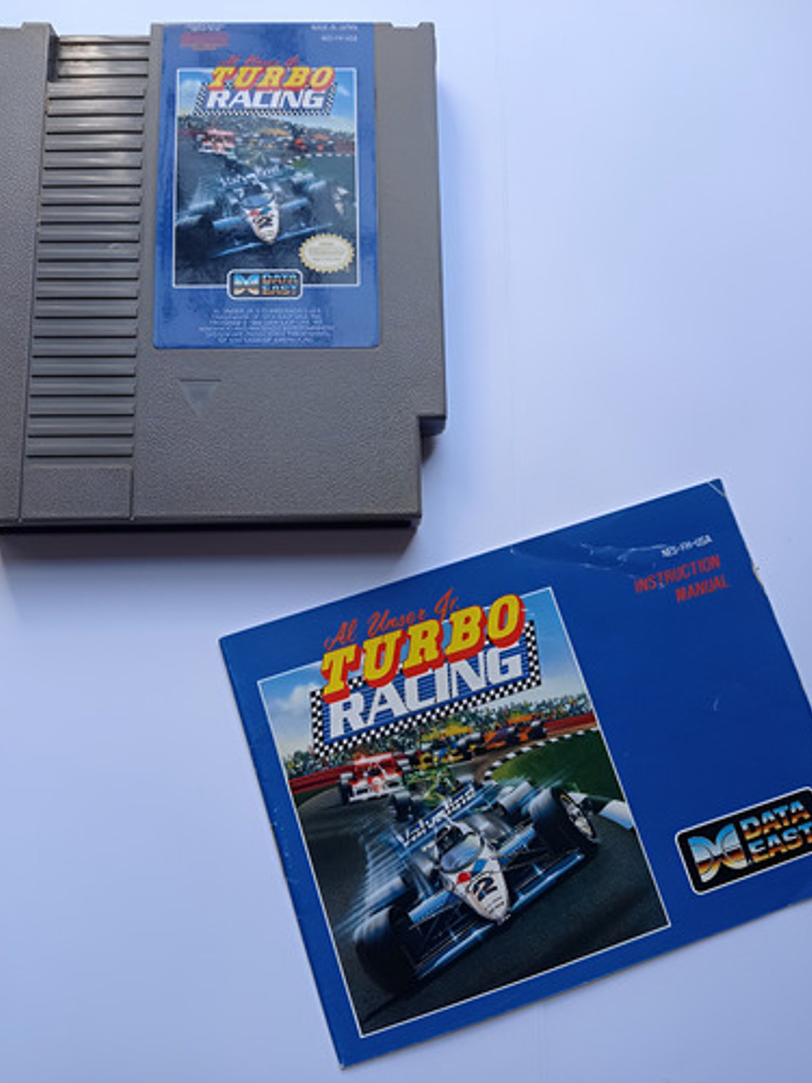 Al Unser Jr. Turbo Racing Manual 1990 Nes Data East Nintendo 1