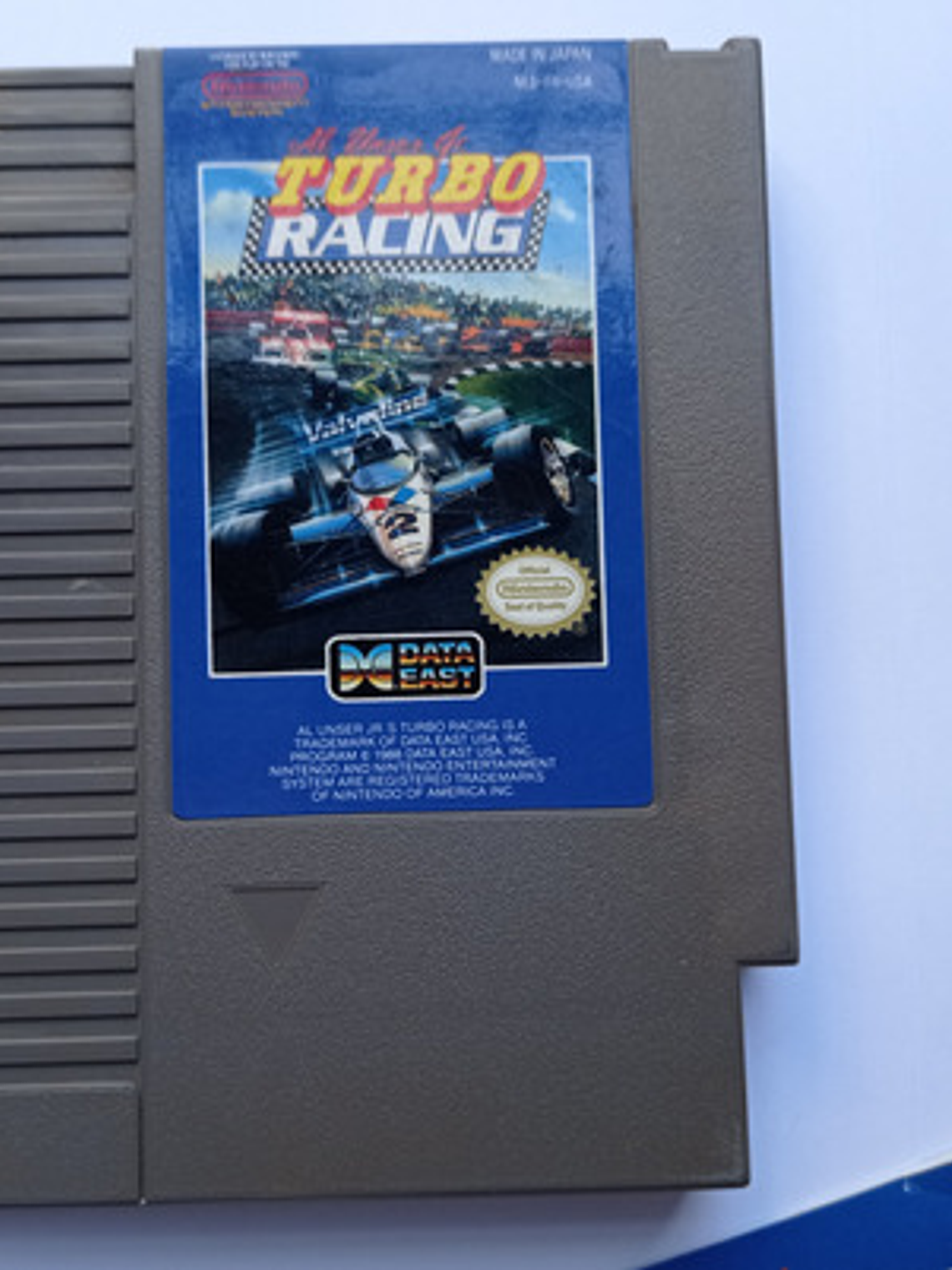 Al Unser Jr. Turbo Racing Manual 1990 Nes Data East Nintendo 2