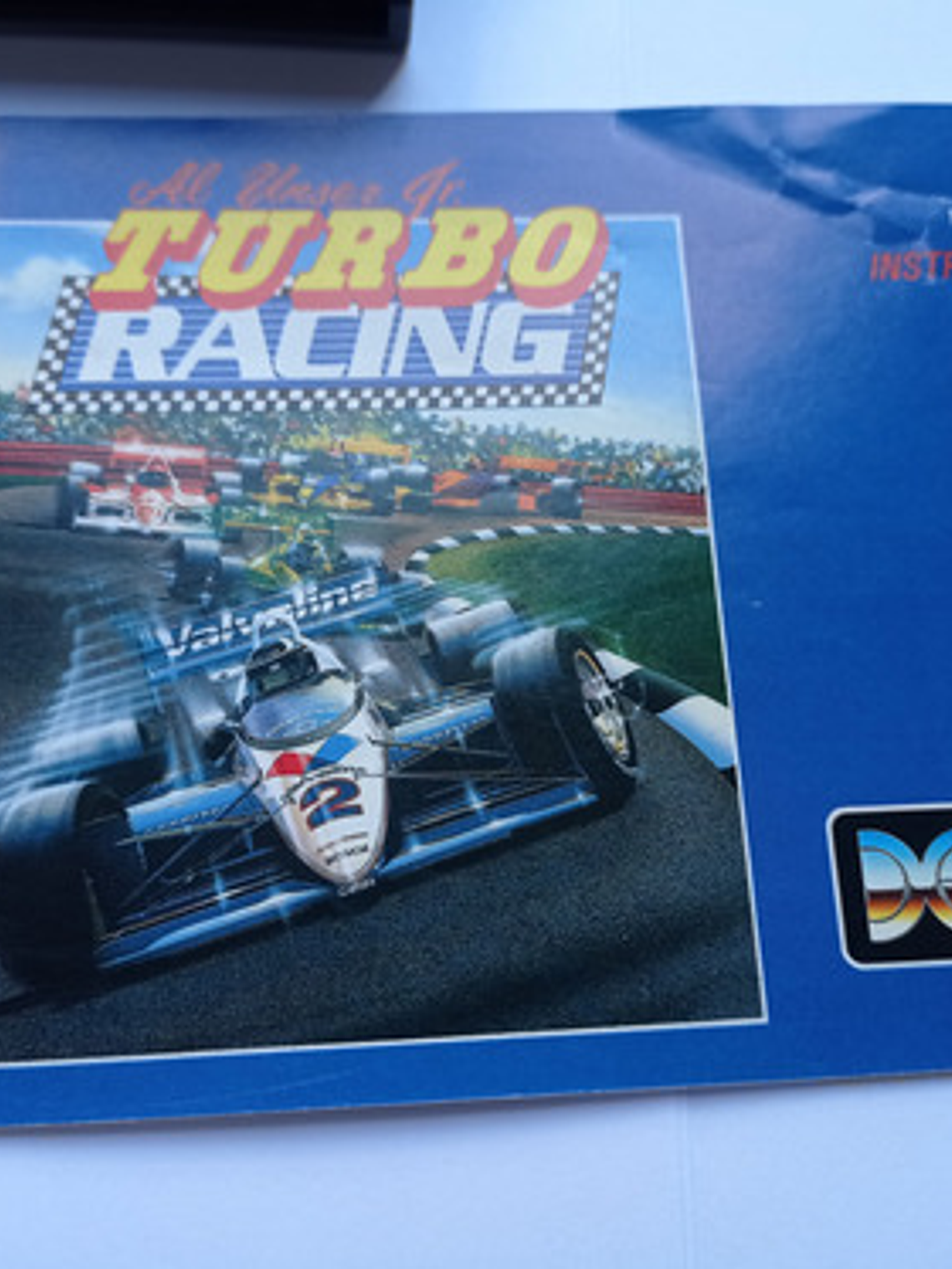 Al Unser Jr. Turbo Racing Manual 1990 Nes Data East Nintendo 5