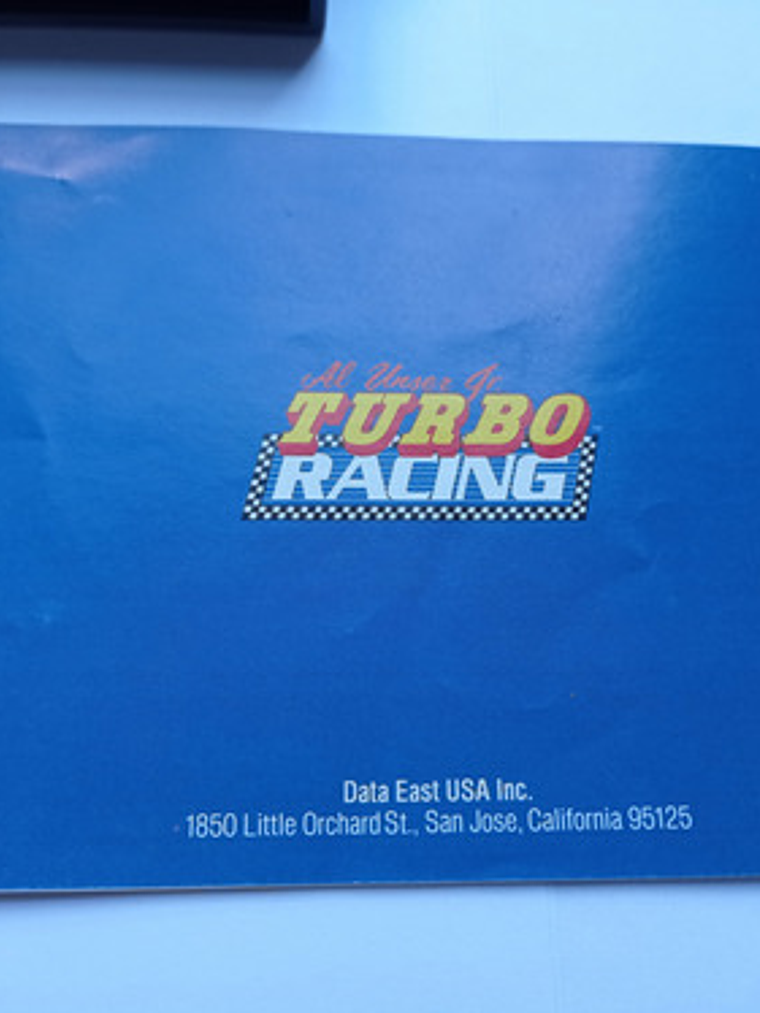 Al Unser Jr. Turbo Racing Manual 1990 Nes Data East Nintendo 6