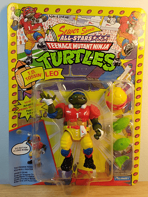 T.d. Tossin Leo 1991 Tmnt ! Leonardo Sewer Sports 90s Ninja
