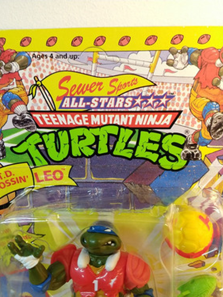 T.d. Tossin Leo 1991 Tmnt ! Leonardo Sewer Sports 90s Ninja 2