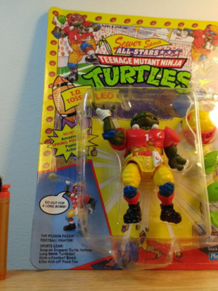 T.d. Tossin Leo 1991 Tmnt ! Leonardo Sewer Sports 90s Ninja 5