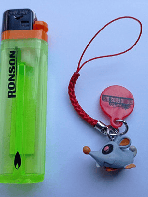 Scaredy Rat Charm 2012 Tomy Nintendo Super Mario Bros