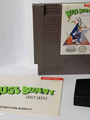 Bugs Bunny Crazy Castle Con Manual (detalle) Nes Kemco