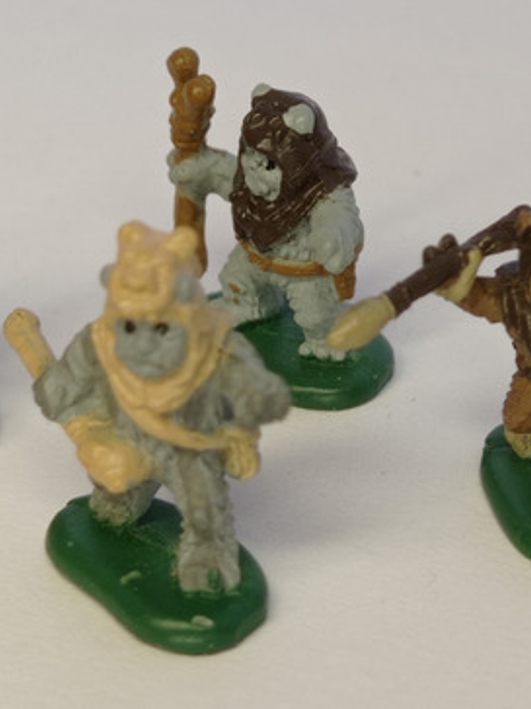 4x Ewoks 1994 Star Wars Galoob Micro Machines 5