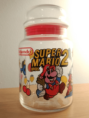 Mario Bros 2 Cookie Jar 1989 Perfecto Estado Frasco Galletas