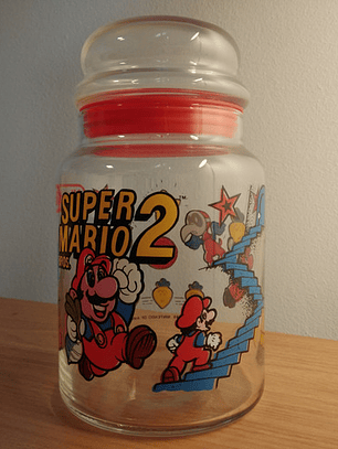 Mario Bros 2 Cookie Jar 1989 Perfecto Estado Frasco Galletas