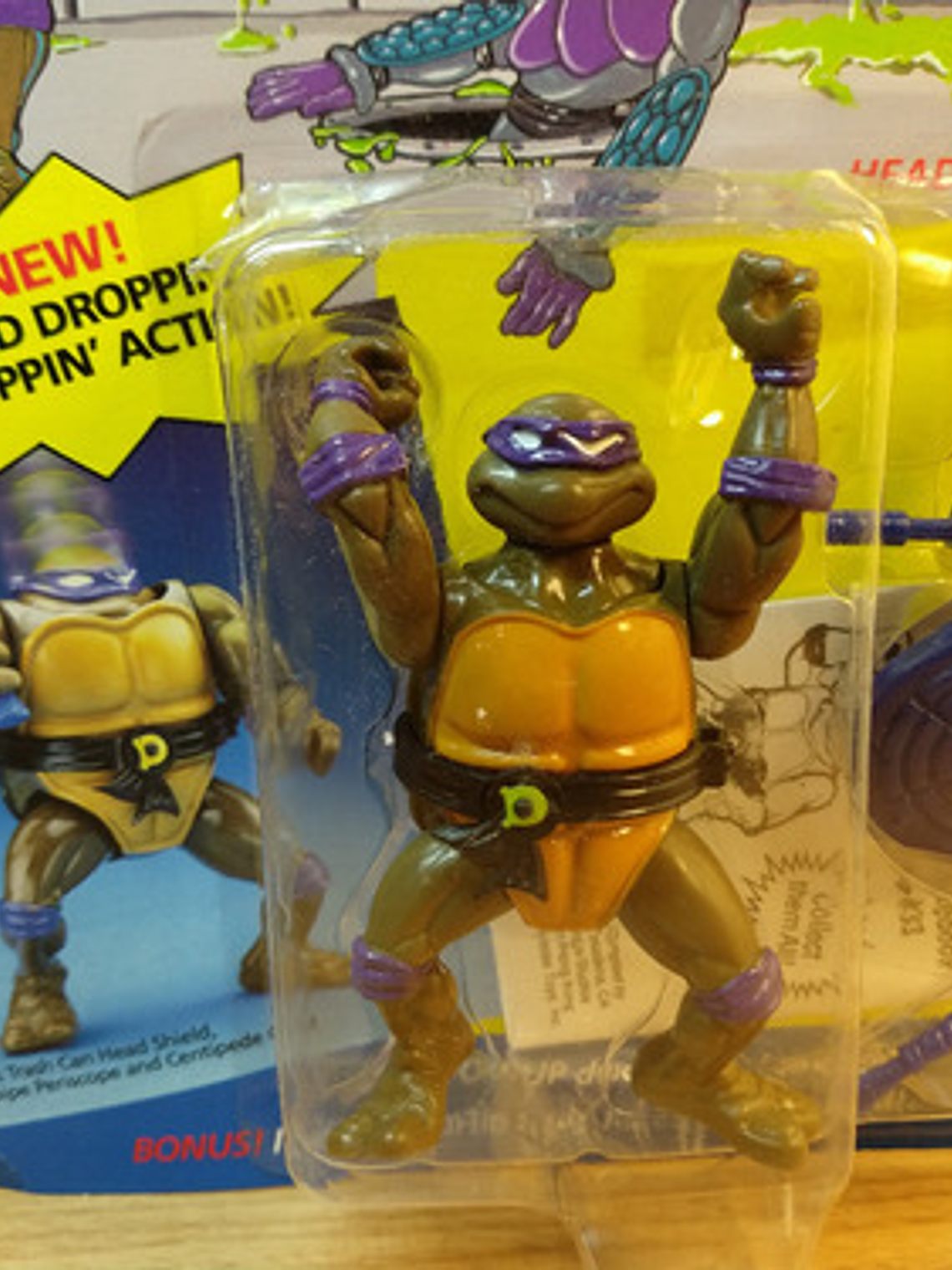 Headdroppin Don 1991 Tmnt ! Donatello Wacky Action - Ninja 4