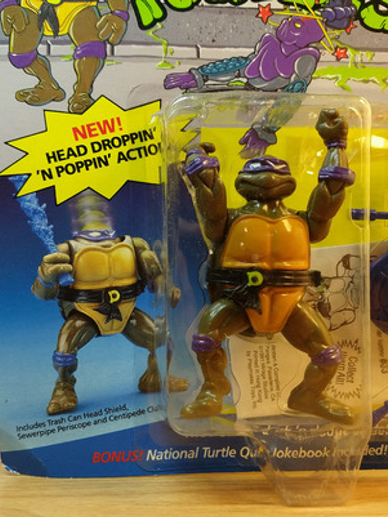 Headdroppin Don 1991 Tmnt ! Donatello Wacky Action - Ninja 5
