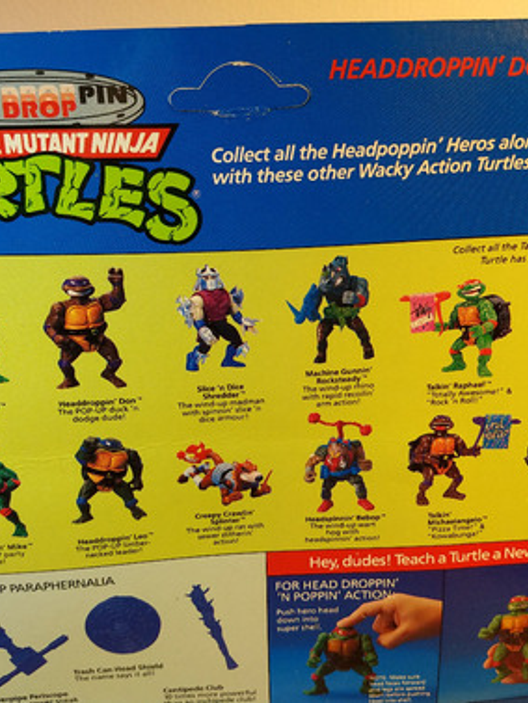 Headdroppin Don 1991 Tmnt ! Donatello Wacky Action - Ninja 8