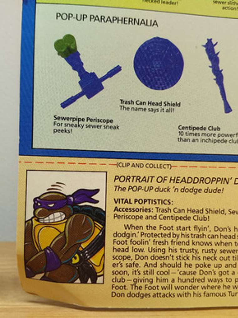 Headdroppin Don 1991 Tmnt ! Donatello Wacky Action - Ninja 9