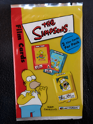 Sobre De Film Cards Simpsons 2000 / Cartas Coleccionables