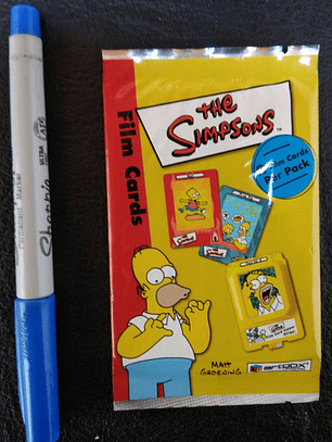 Sobre De Film Cards Simpsons 2000 / Cartas Coleccionables