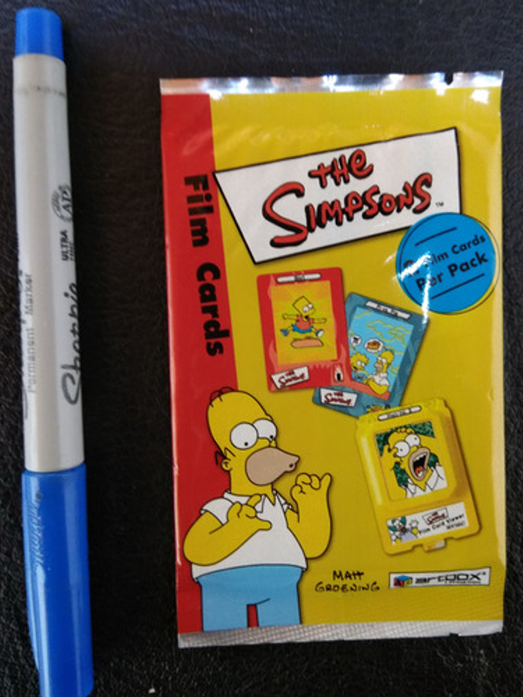Sobre De Film Cards Simpsons 2000 / Cartas Coleccionables 2