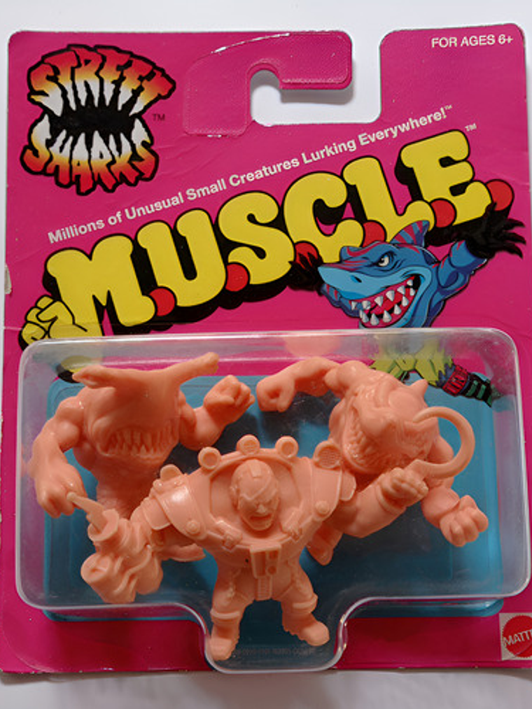 Street Sharks M.u.s.c.l.e Miniaturas Set Mattel Muscle 1