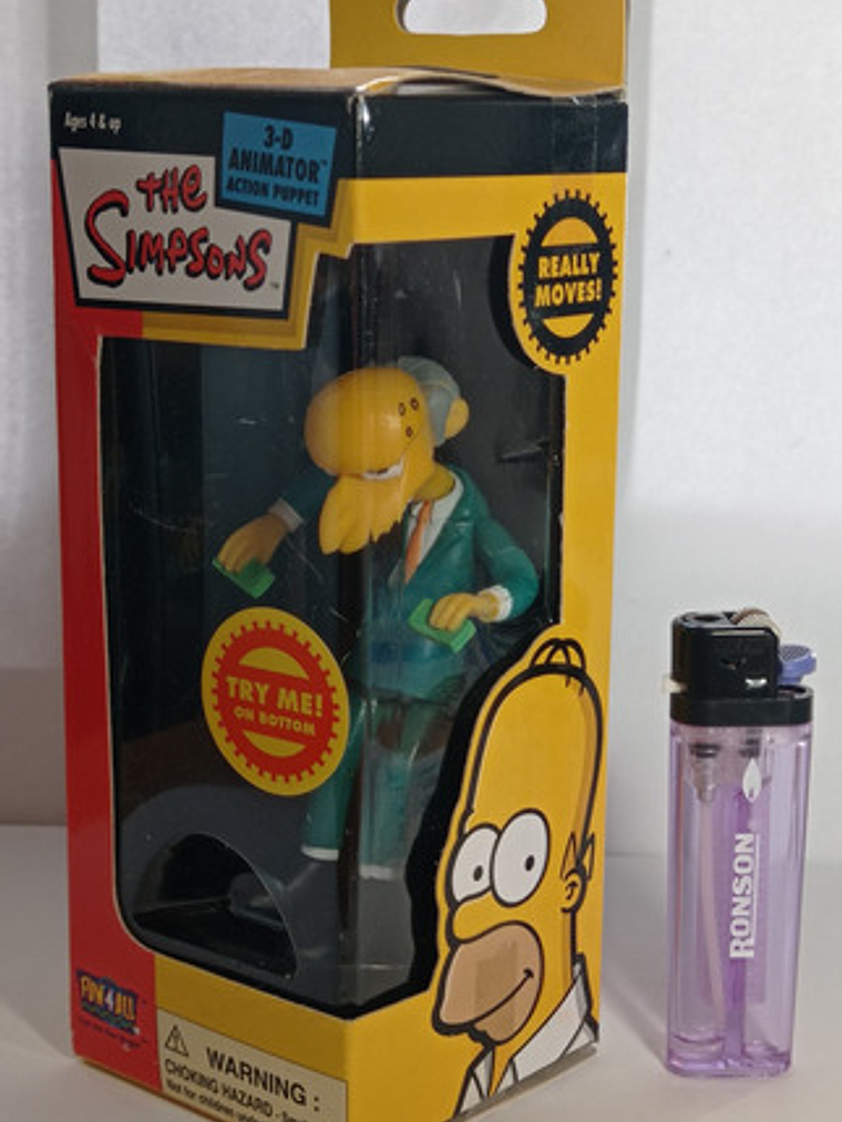 Mini Marioneta Mr Burns 2003 Simpsons Fun4all Puppet 2