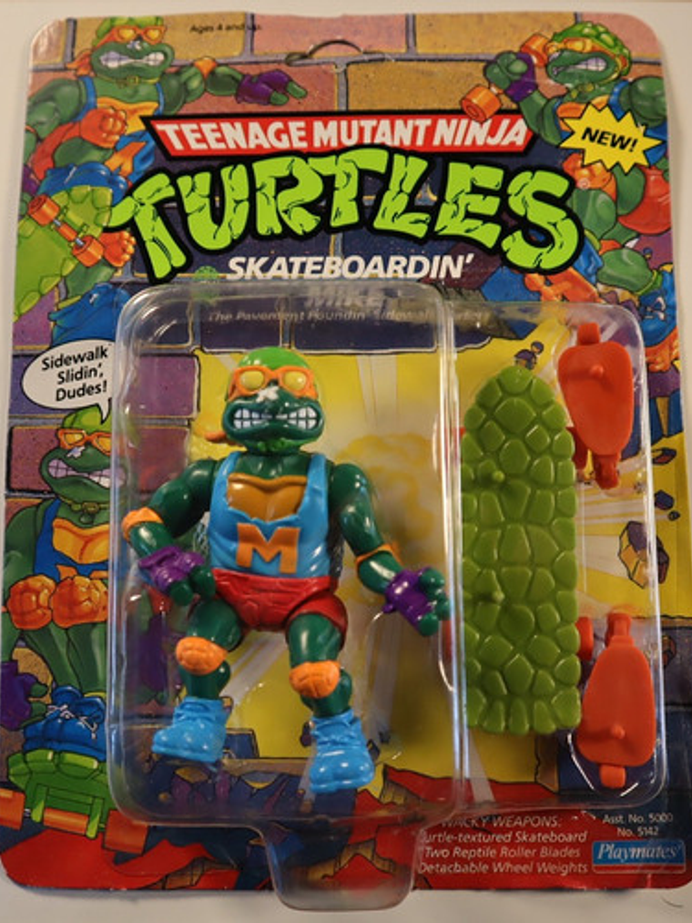 Skateboardin Mike 1991 Tmnt ! Michelangelo 90s Ninja 2