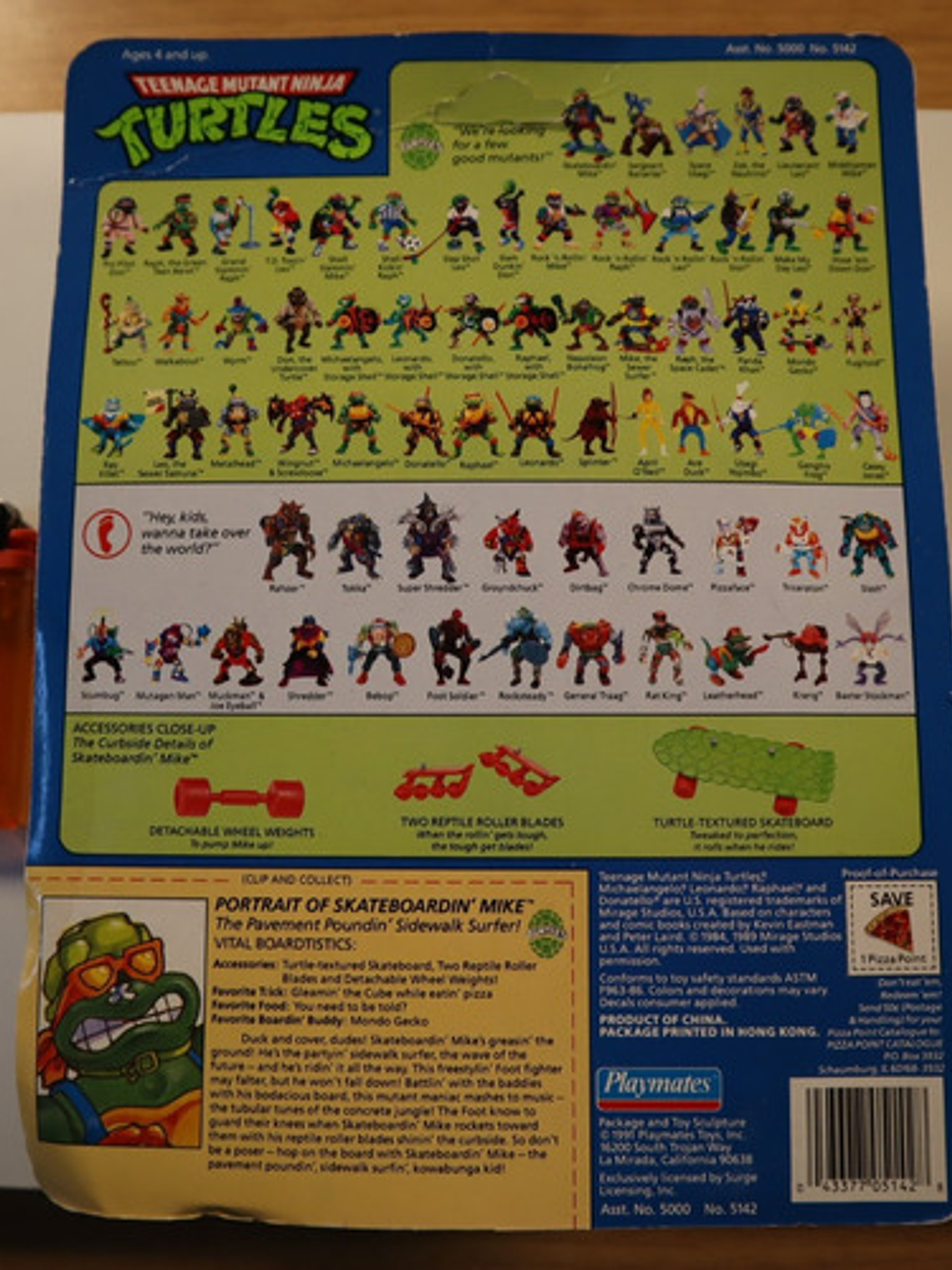 Skateboardin Mike 1991 Tmnt ! Michelangelo 90s Ninja 4