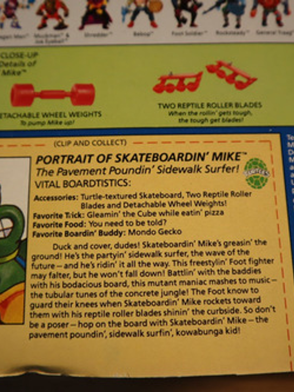 Skateboardin Mike 1991 Tmnt ! Michelangelo 90s Ninja 5