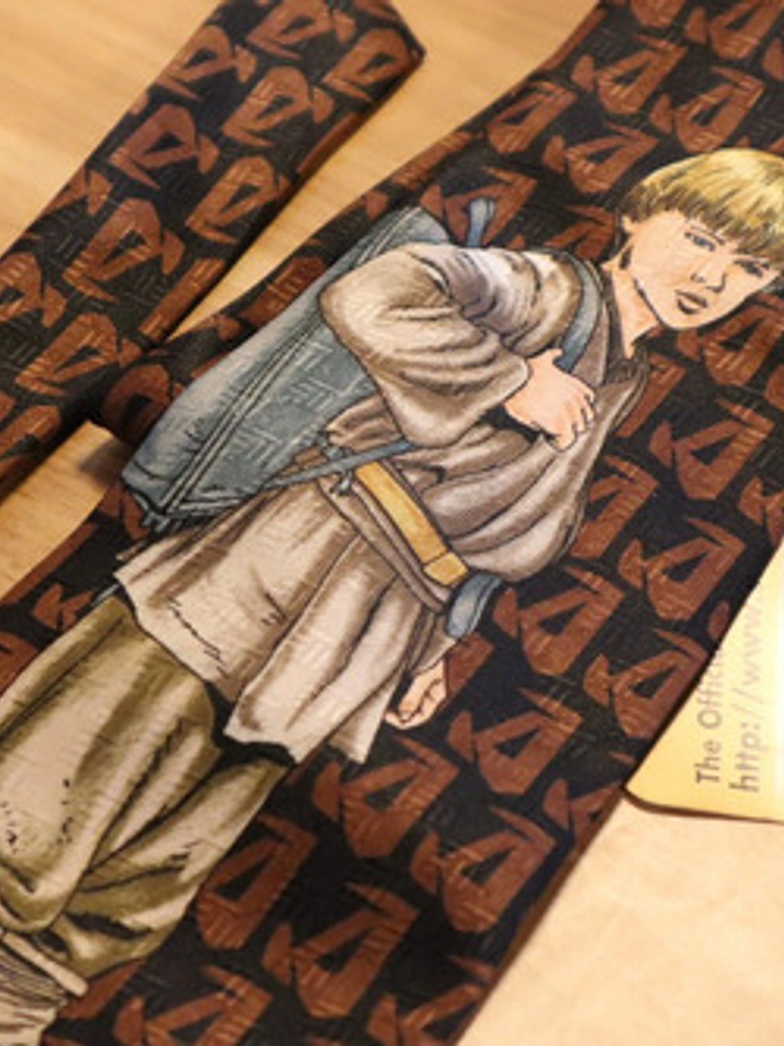 Corbata Star Wars Young Anakin Ralph Marlin Negro 1