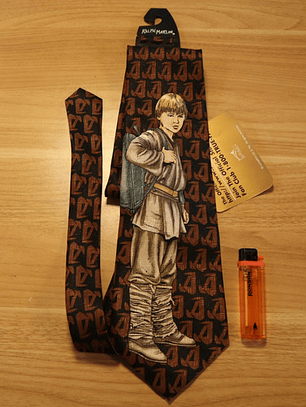 Corbata Star Wars Young Anakin Ralph Marlin Negro