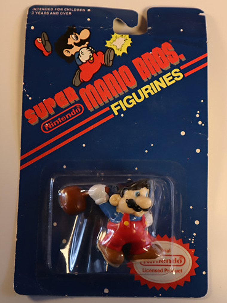 Mario With Hammer 1989 Applause Nintendo Figura Miniatura 1
