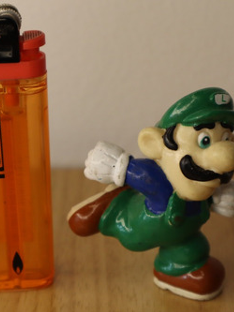 Luigi 1989 Mario Bros Figura Mini Nintendo Applause 3