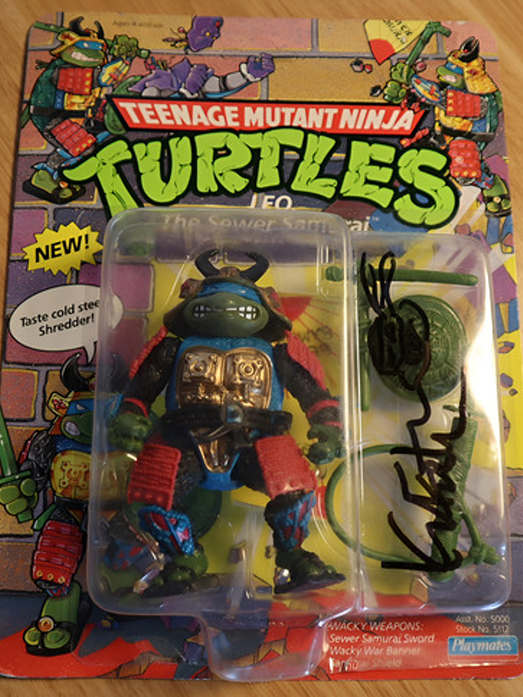 Leo Sewer Samurai 1990 Firma Kevin Eastman Tmnt ! Leonardo 1