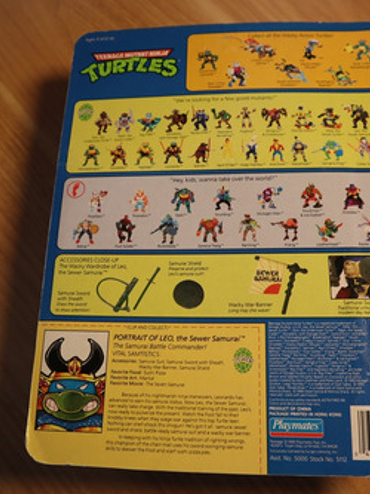 Leo Sewer Samurai 1990 Firma Kevin Eastman Tmnt ! Leonardo 6