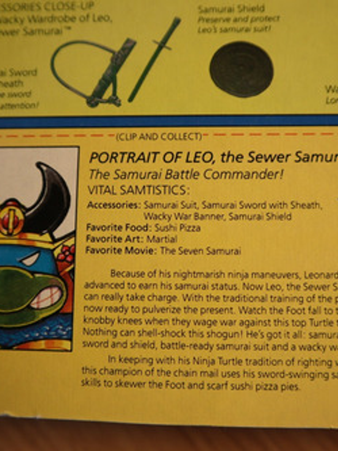 Leo Sewer Samurai 1990 Firma Kevin Eastman Tmnt ! Leonardo 7