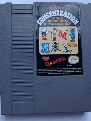 Classic Concentration Softie Nes Nintendo