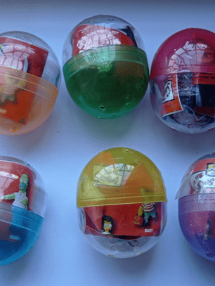 Set 6x Simpsons Colgantes 2007 Tomy Halloween Lucky Charm