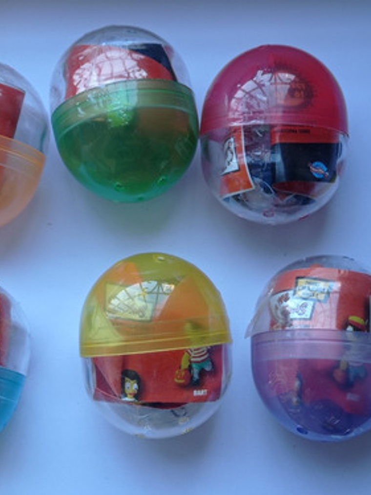 Set 6x Simpsons Colgantes 2007 Tomy Halloween Lucky Charm 6