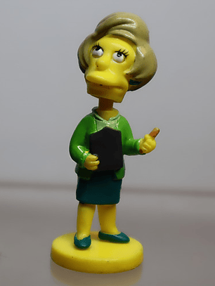 Mrs. Krabbapel 2004 Tomy Simpsons Mini Bobble Head