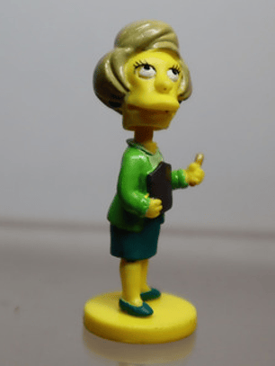 Mrs. Krabbapel 2004 Tomy Simpsons Mini Bobble Head