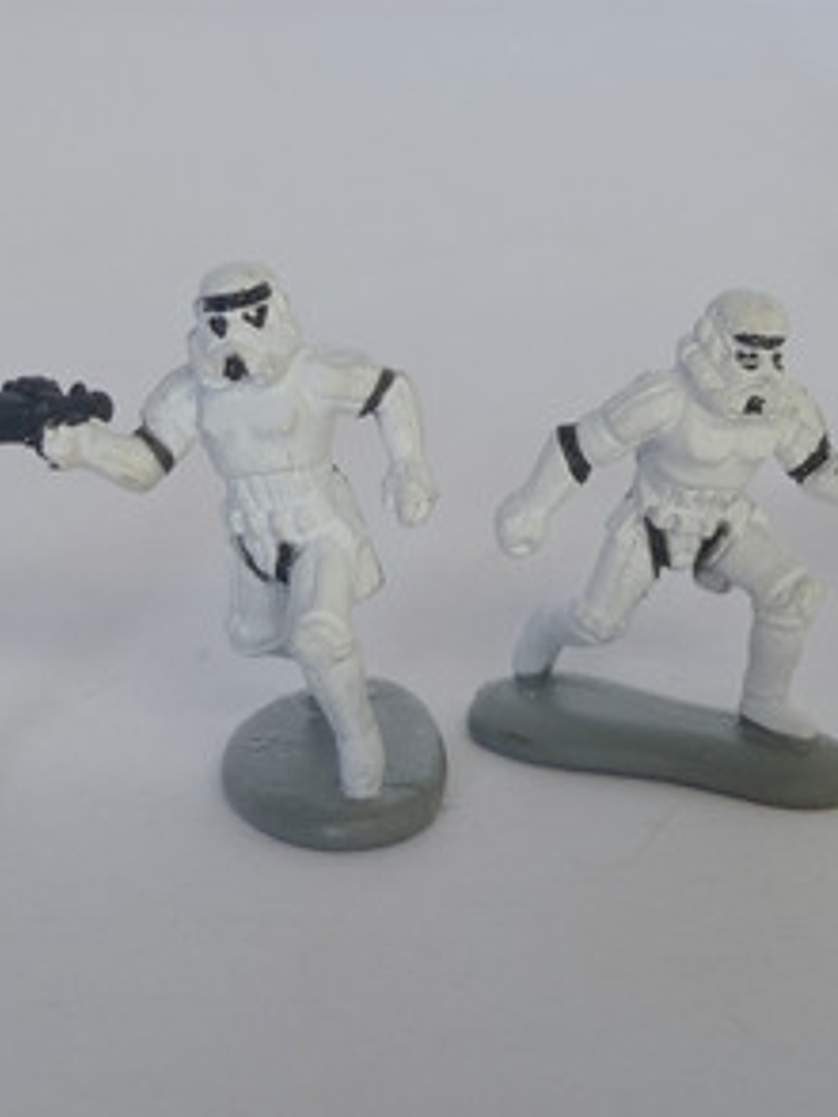 4x Stormtroopers 90s Star Wars Galoob Micro Machines 2