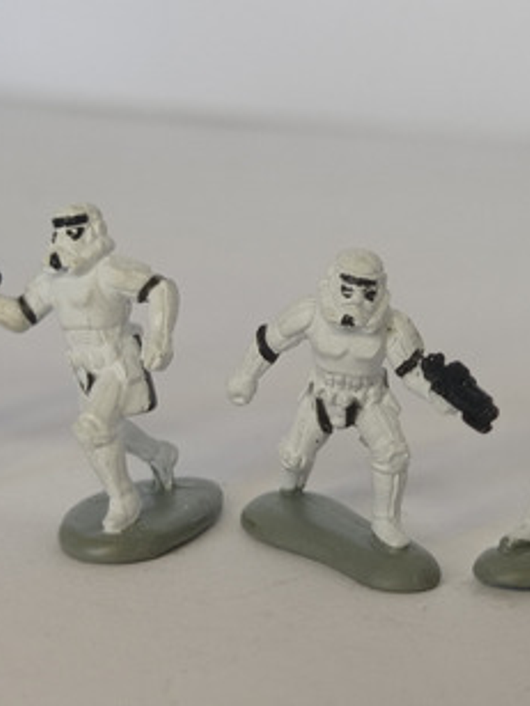 4x Stormtroopers 90s Star Wars Galoob Micro Machines 4