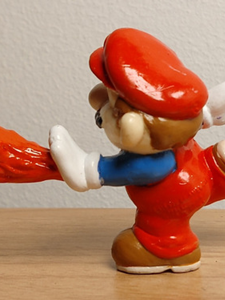 Mario Bros Fireball 1989 Figura Mini Nintendo Applause 6