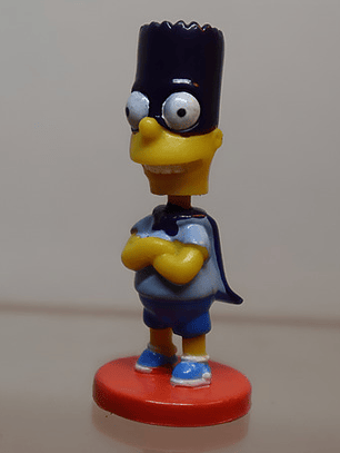 Bart 2005 Tomy Simpsons Mini Bobble Head Bartman
