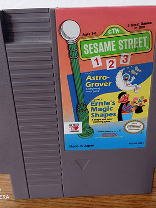Sesame Street 1 2 3 Nes Rare 1989 Nintendo