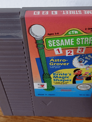 Sesame Street 1 2 3 Nes Rare 1989 Nintendo